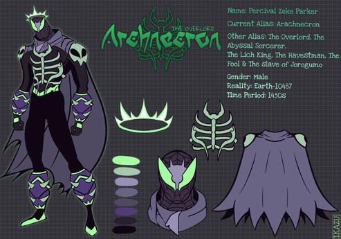 Arachnecron Character reference sheet
