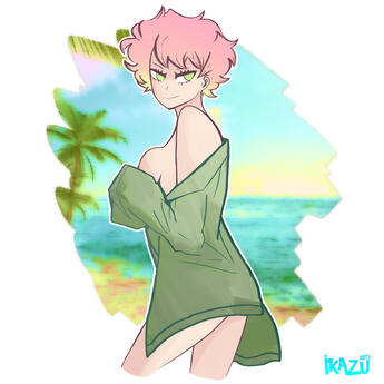 Tropical Beach Lady